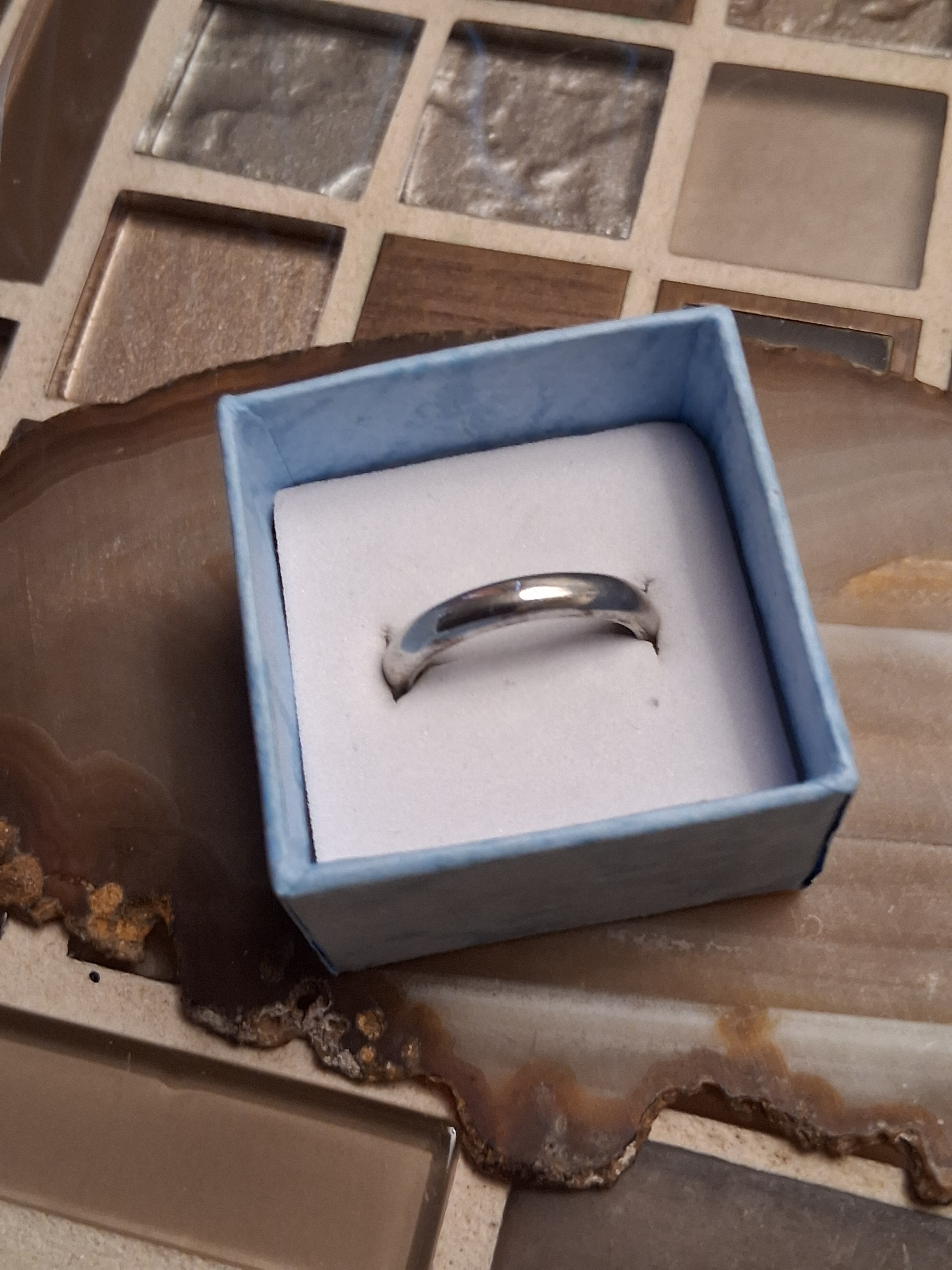 Simple Silver Band Ring  Silver